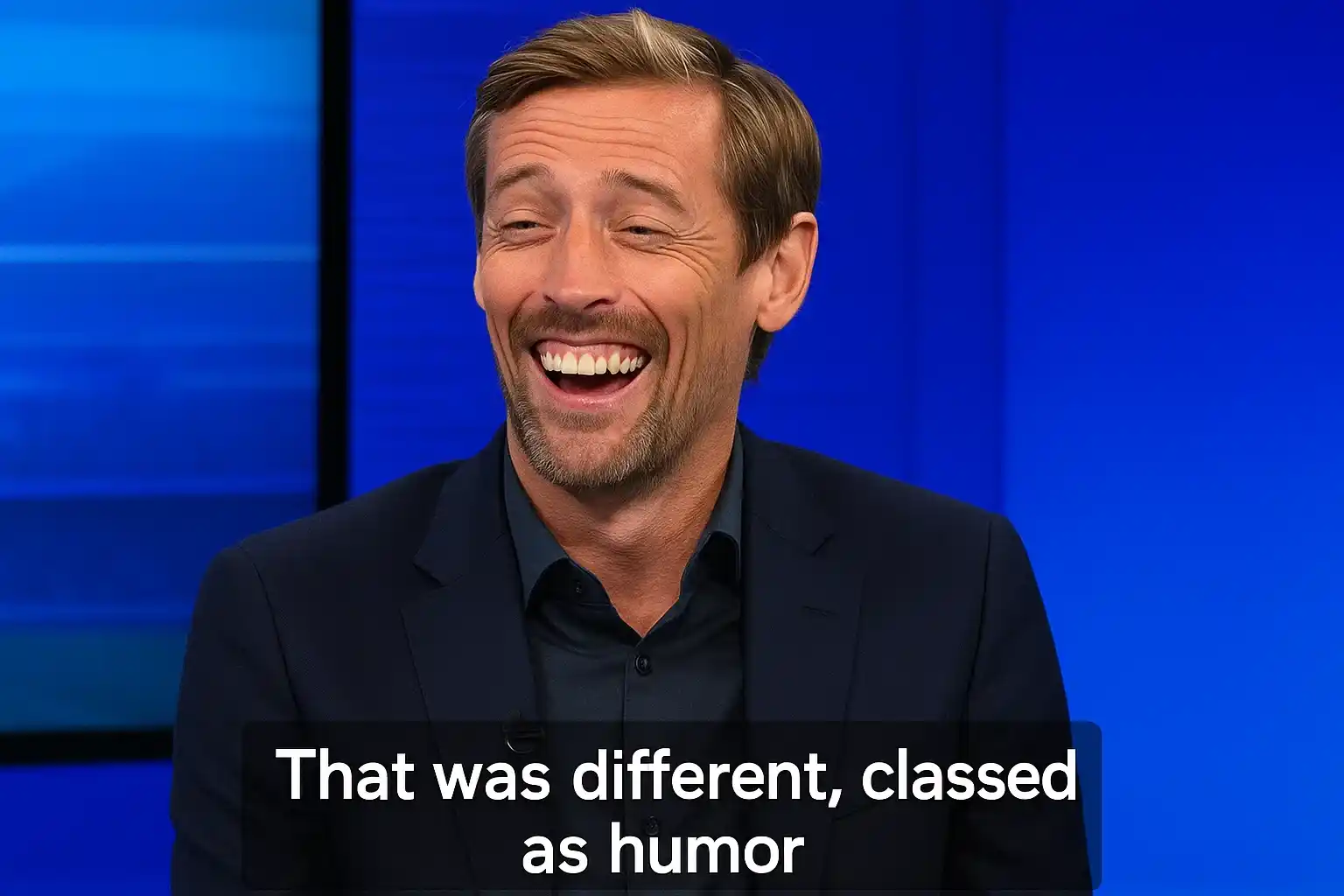 Bình luận hài hước của Crouch trên sóng truyền hình