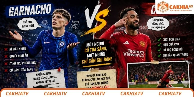 Garnacho vs Cunha: Một người cố tỏa sáng, một người chỉ cần ghi bàn
