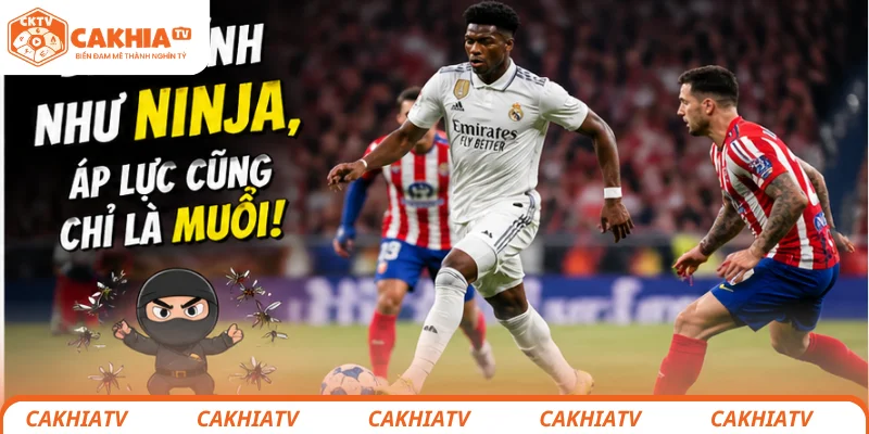 Tchouameni kiểm soát bóng trước áp lực